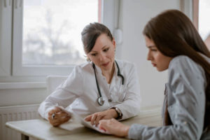 doctor with patient