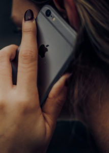 woman on phone call