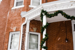 christmas decorations outside house